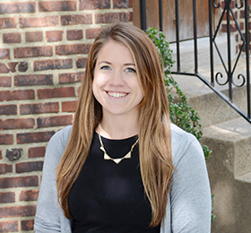 Pictured is M.B.A. alumna Chelsey Rovesti